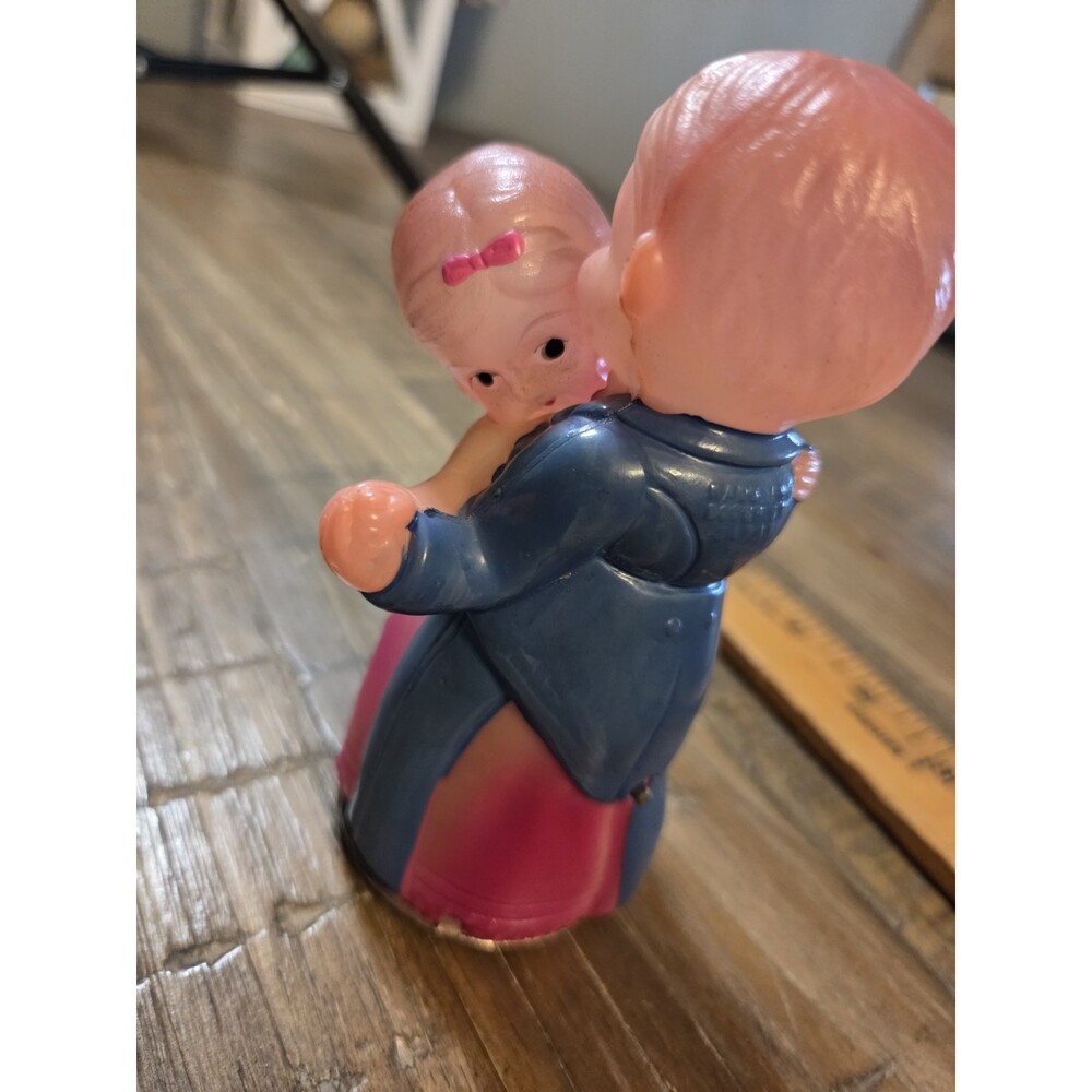 Antique Celluloid Occupied Japan Wind-up Toy Dancing Couple Working